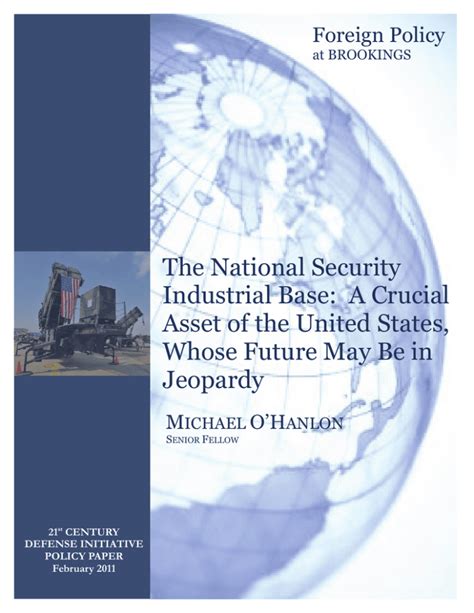Defense Primer: The National Technology and Industrial Base .